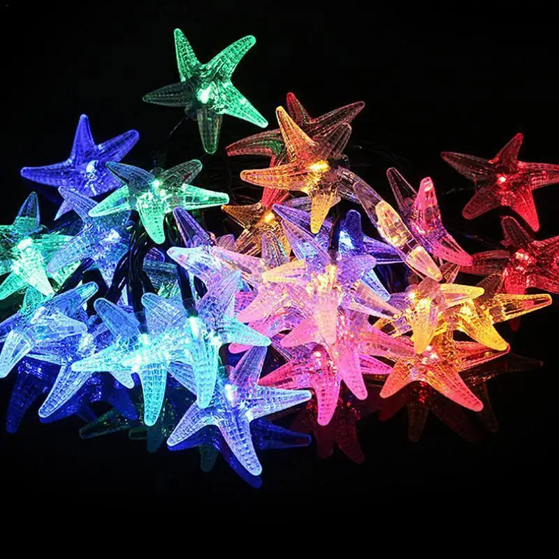30 Head Led Crystal Ball Solar Starfish Modeling Solar Decorative Lamp String Garden Christmas Decoration
30 Head Led Crystal Ball Solar Starfish Modeling Solar Decorative Lamp String Garden Christmas Decoration