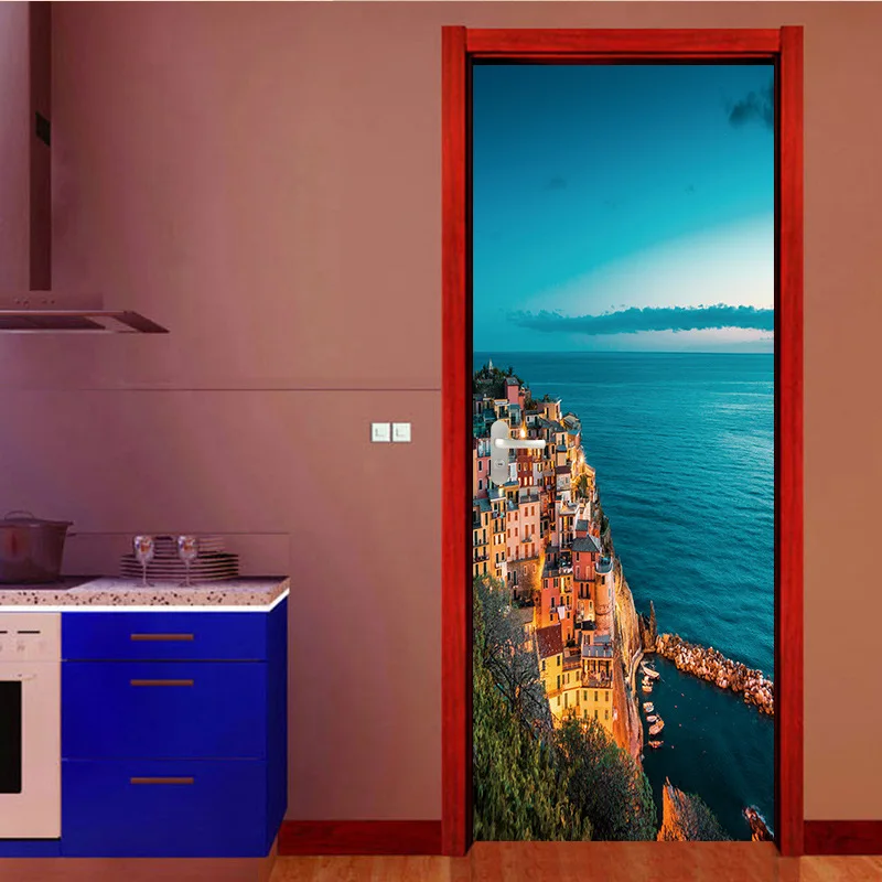Creative City Sea Wall Door Stickers Door Pattern Living Room Wall Stickers Wall Decal Home Decor
Creative City Sea Wall Door Stickers Door Pattern Living Room Wall Stickers Wall Decal Home Decor