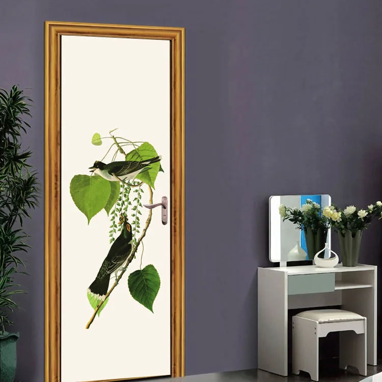 2pcs/set Green Leaf birds Landscape Poster Door Sticker Painting Wallpaper Wall Sticker Party Bedroom Home Decor Gifts
2pcs/set Green Leaf birds Landscape Poster Door Sticker Painting Wallpaper Wall Sticker Party Bedroom Home Decor Gifts