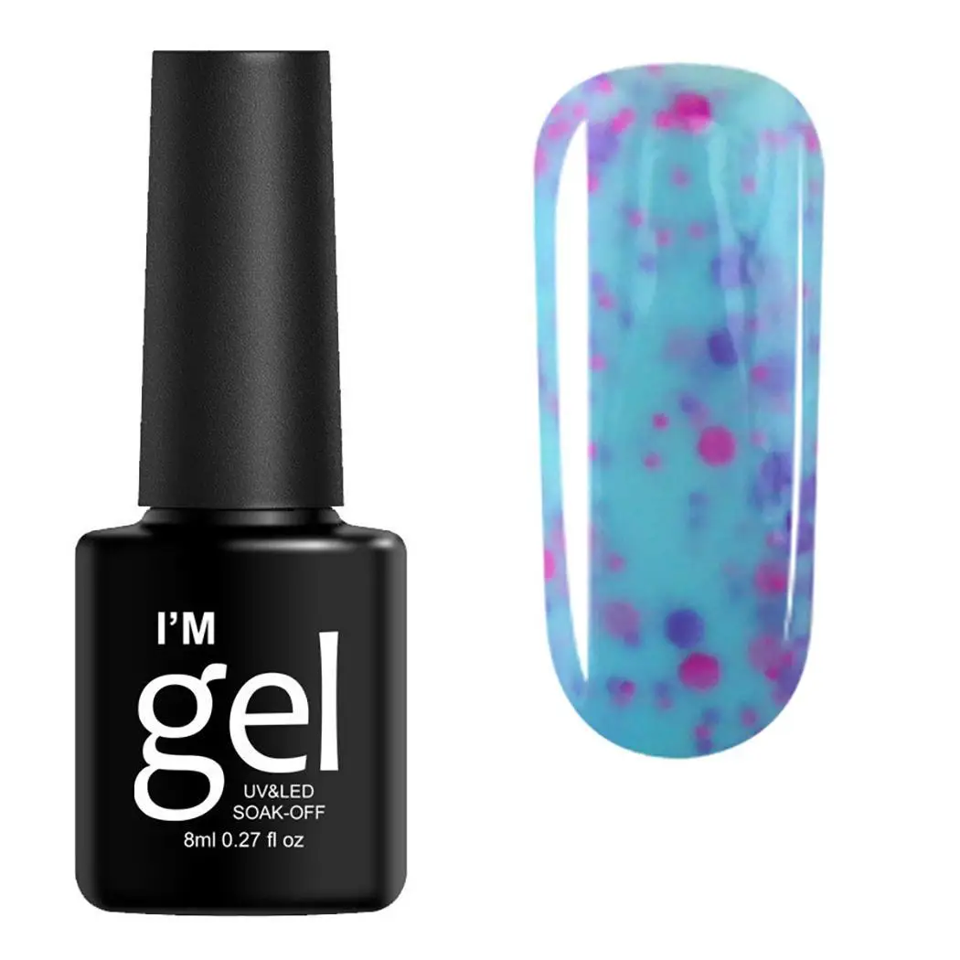 8mL Dot Pattern Long Lasting UV 8ml LED Soak Off Nail China Polish Home Salon Casual Travel Outdoor etc | Красота и здоровье