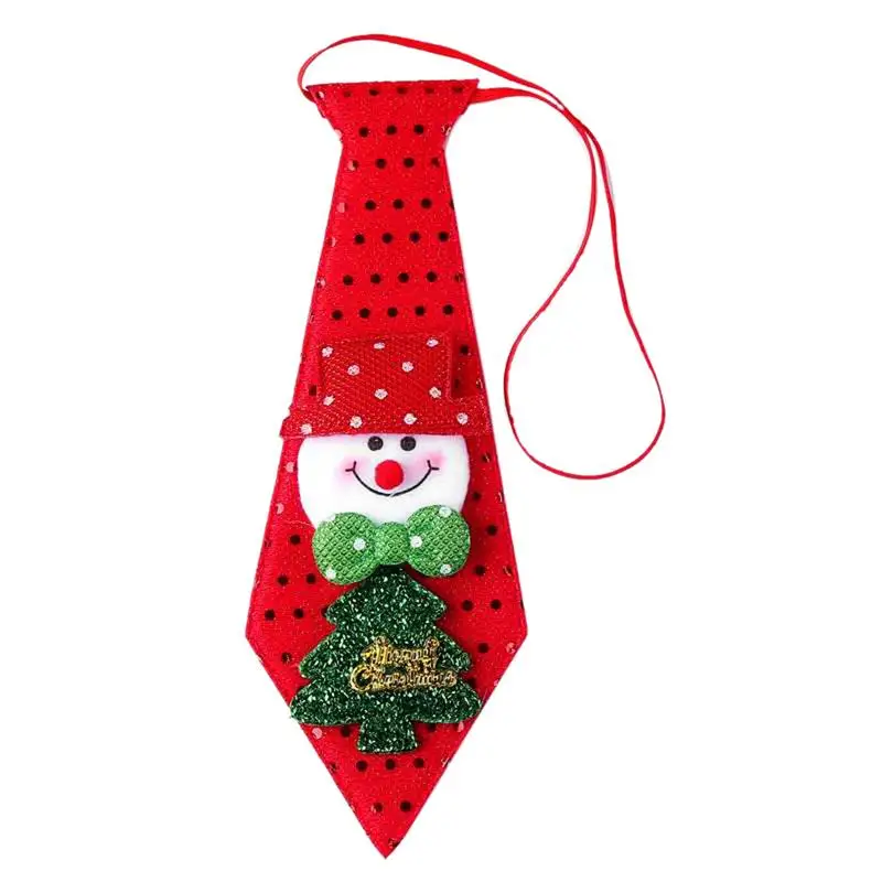 Рождественский светодиодный галстук бабочка Красный Блестящий украшение для