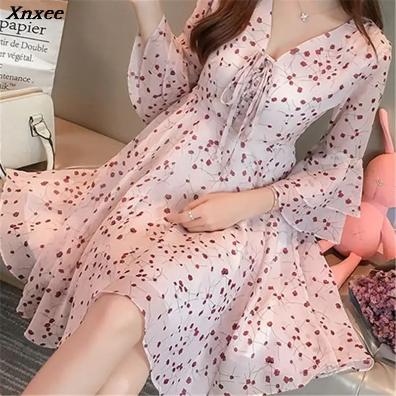 2020 Xnxee Summer Dresses Series Spring Chiffon Vintage Print Beach Dress Loose Sleeve Dresses Vestidos Xnxee
2020 Xnxee Summer Dresses Series Spring Chiffon Vintage Print Beach Dress Loose Sleeve Dresses Vestidos Xnxee
