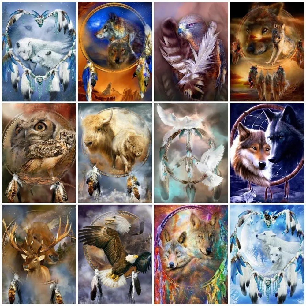 Fezrgea Diamond Painting Full Drill Round Diamond Embroidery Animal Wolf 5D DIY Mosaic Gift Rhinestone Home Decoration Gift
Fezrgea Diamond Painting Full Drill Round Diamond Embroidery Animal Wolf 5D DIY Mosaic Gift Rhinestone Home Decoration Gift