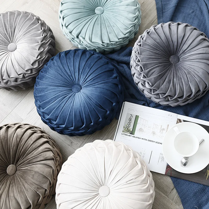 Tire pumpkin Cushion Velvet Throw Pillow Cushion Round Fabric Handmade Pleated Wheel Seat Cushion 38 *11cm
Tire pumpkin Cushion Velvet Throw Pillow Cushion Round Fabric Handmade Pleated Wheel Seat Cushion 38 *11cm