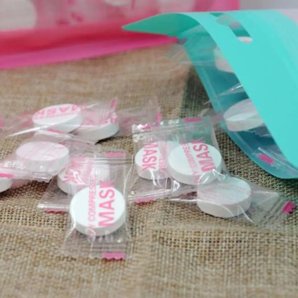 100 Pcs/bag Compressed Cotton Face Mask Sheet Paper DIY Mask Disposable Mask Paper Sheets Tablets For DIY Skin Care Random Color
100 Pcs/bag Compressed Cotton Face Mask Sheet Paper DIY Mask Disposable Mask Paper Sheets Tablets For DIY Skin Care Random Color