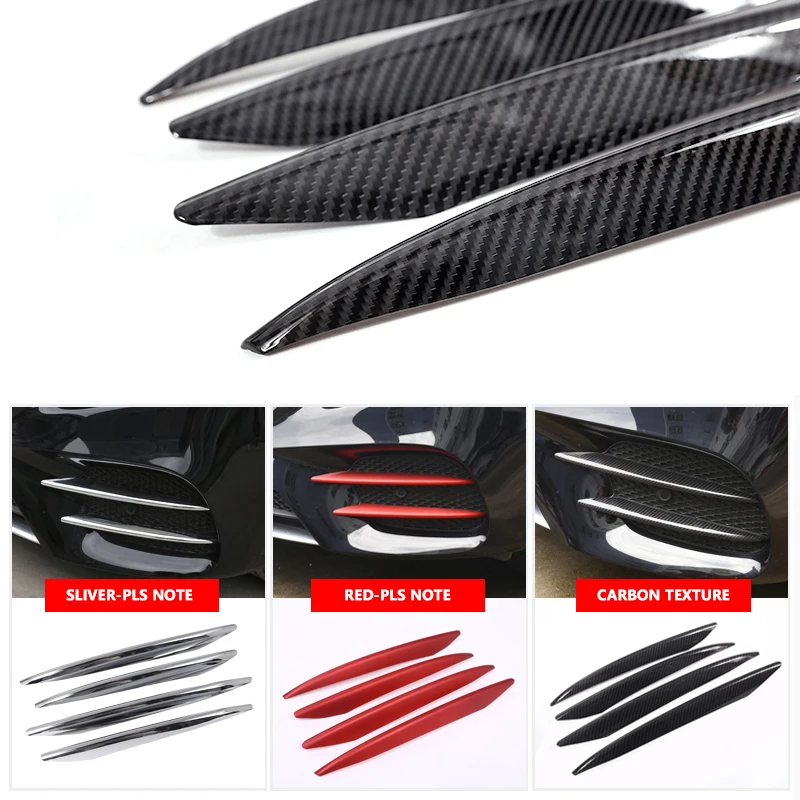 For Mercedes Benz W213 E Class 2016 2017 2018 4pcs Carbon Fiber Texture Front Fog Light Lamp Grille Slats Cover
For Mercedes Benz W213 E Class 2016 2017 2018 4pcs Carbon Fiber Texture Front Fog Light Lamp Grille Slats Cover