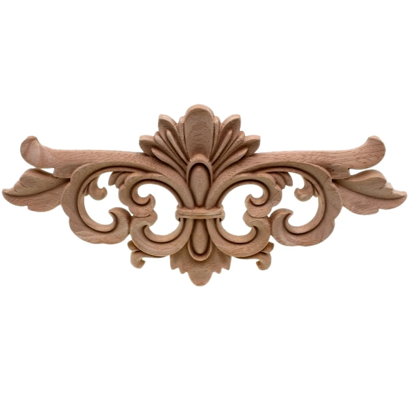 1Pc Floral Wood Carved Corner Woodcarving Decal Diy Applique Sculptures Home Furniture Cabinet Decoration | Дом и сад