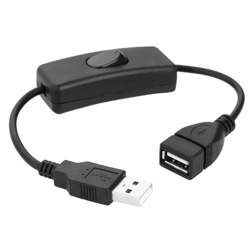 USB ON OFF Switch USB 2.0 Male to Female Extension Extender Cable 2A 28cm Copper Plastic Cables for LED lamps/DC power/Usb Fan
USB ON OFF Switch USB 2.0 Male to Female Extension Extender Cable 2A 28cm Copper Plastic Cables for LED lamps/DC power/Usb Fan