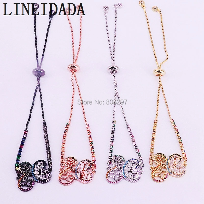 8Pcs Colorful CZ Zircon Micro Pave Butterfly Bracelet for Women Fashion Charm Bracelets Jewelry
8Pcs Colorful CZ Zircon Micro Pave Butterfly Bracelet for Women Fashion Charm Bracelets Jewelry