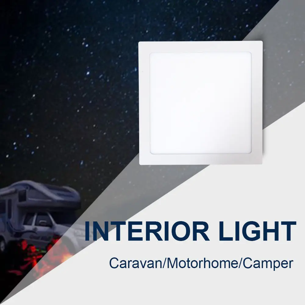 DC12V 24W LED Interior Roof Light White 6000K For Camper Van Caravan Motorhome Transporter
DC12V 24W LED Interior Roof Light White 6000K For Camper Van Caravan Motorhome Transporter