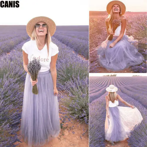 New Women Boho Style Double Layer Chiffon Mesh Long Skirt Purple Retro Long Elastic Waist Maxi Skirt
New Women Boho Style Double Layer Chiffon Mesh Long Skirt Purple Retro Long Elastic Waist Maxi Skirt