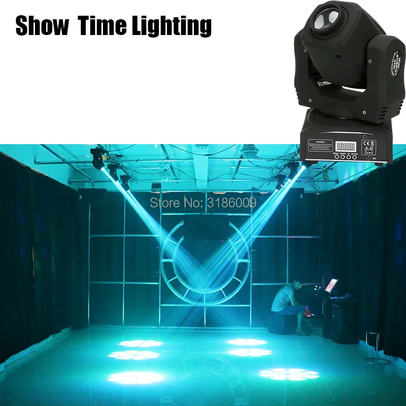 Show Time 60W Mini LED Gobo Moving Head 8 Kinds Colors& Images Spot Light Club DJ Stage Lighting Party Disco Moving heads Light
Show Time 60W Mini LED Gobo Moving Head 8 Kinds Colors& Images Spot Light Club DJ Stage Lighting Party Disco Moving heads Light