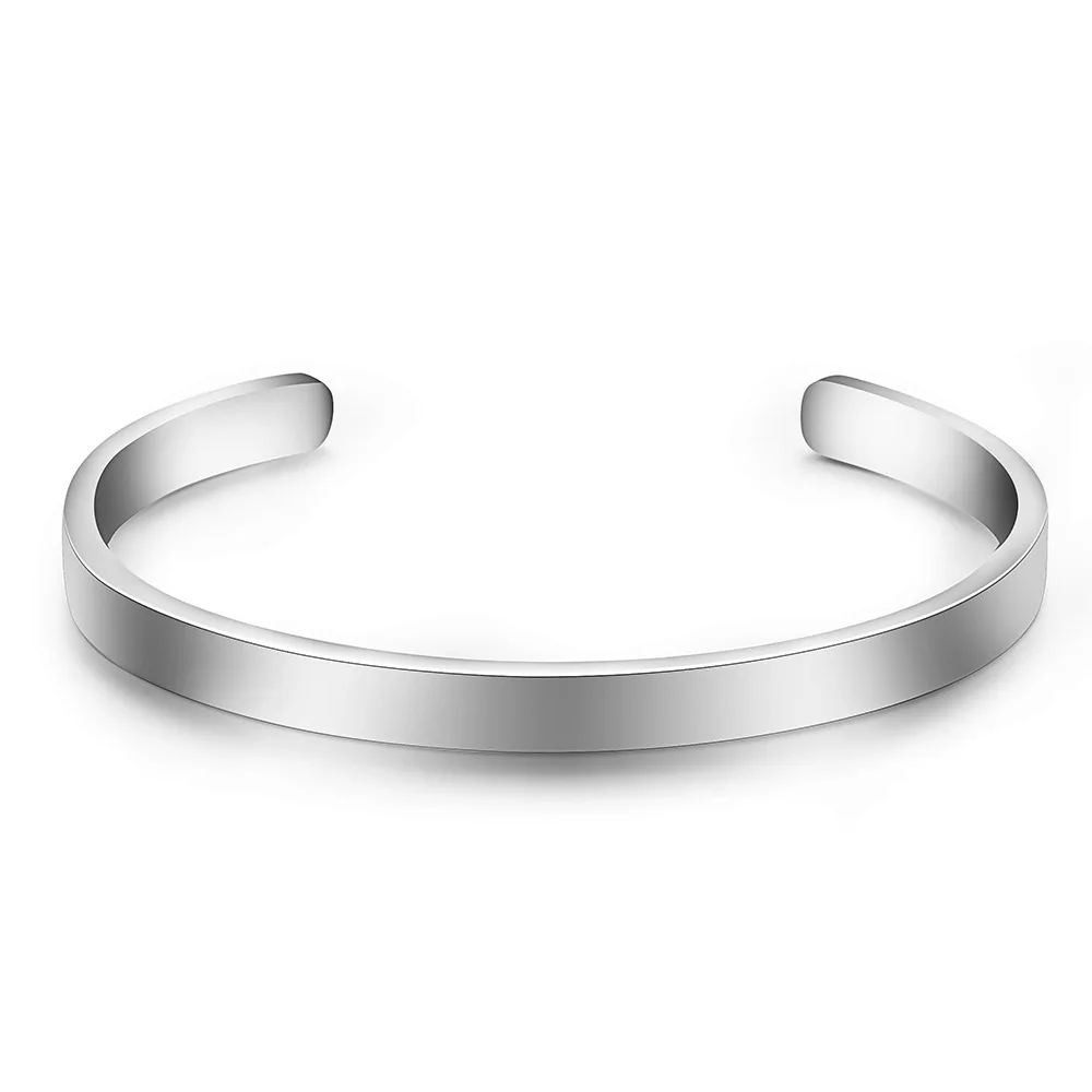 High Quality Couple Bangles 316L Stainless Steel Cuff Glossy Plated Bracelet for Women and Men Gift Can be Lettering
High Quality Couple Bangles 316L Stainless Steel Cuff Glossy Plated Bracelet for Women and Men Gift Can be Lettering