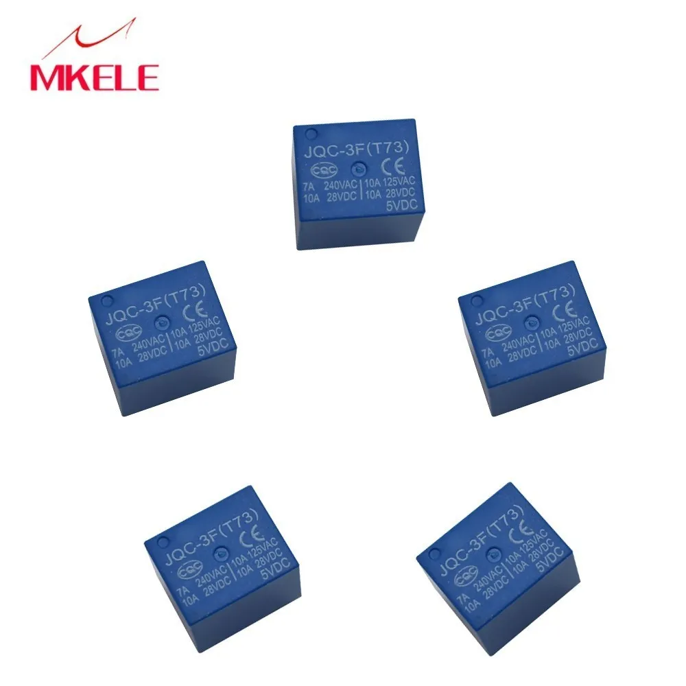 JQC-3F High Power Relay Module Timer Delay Ultra-small DC 5V coil 7A 240VAC 10A 125VAC 5 pins SPST Power Controller Relay
JQC-3F High Power Relay Module Timer Delay Ultra-small DC 5V coil 7A 240VAC 10A 125VAC 5 pins SPST Power Controller Relay
