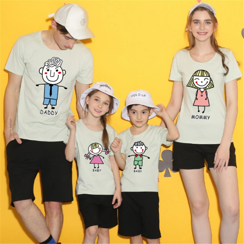 Baby Girl Clothes Baby Boy Clothes Family Matching Clothes Mom Dad and Daughter and Son Women T-shirt Character Print T-shirt
Baby Girl Clothes Baby Boy Clothes Family Matching Clothes Mom Dad and Daughter and Son Women T-shirt Character Print T-shirt