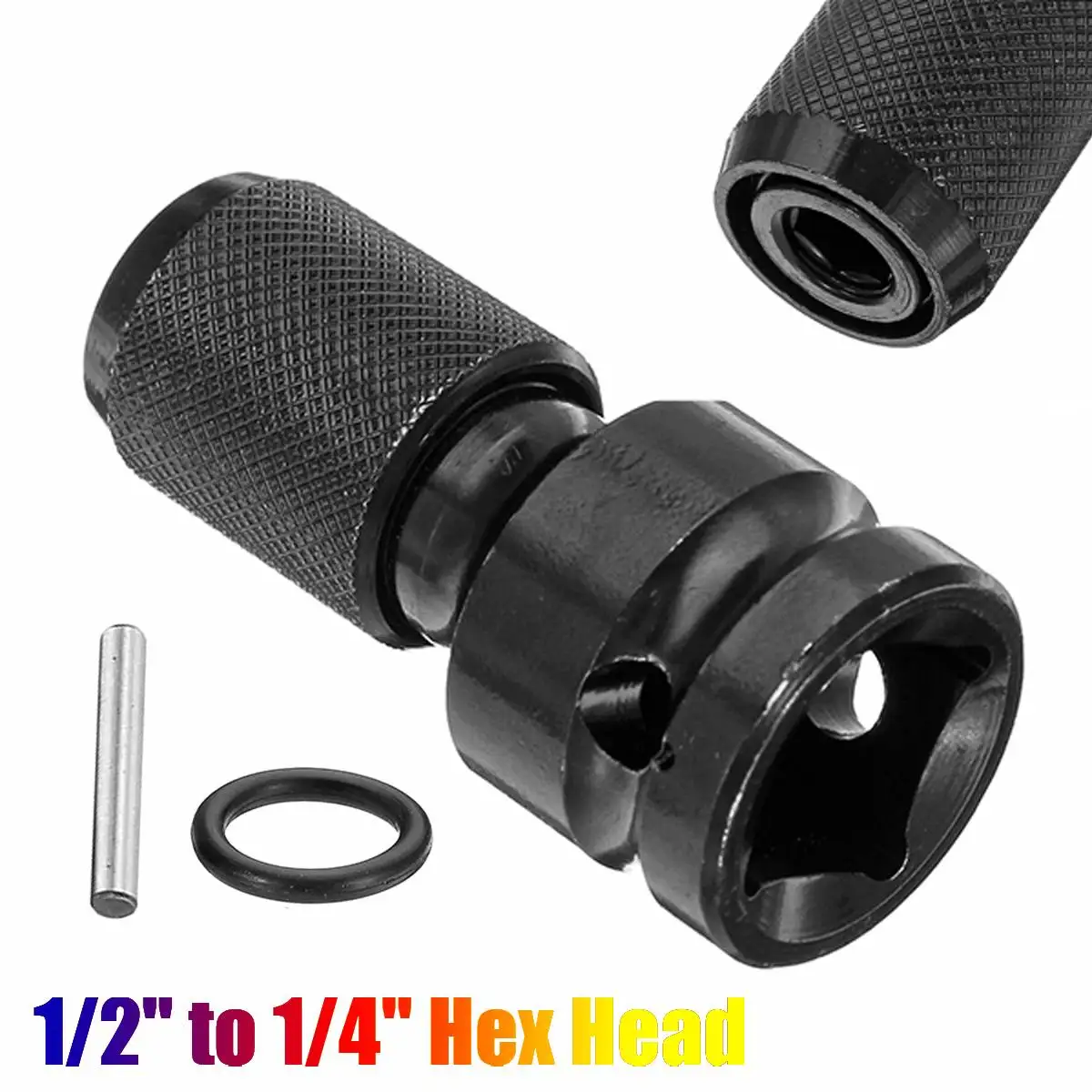 1/2 Inch Square to 1/4 Inch Hex Female Telescopic Socket Adapter Drill Chuck Tungsten steel Converter Impact Driver
1/2 Inch Square to 1/4 Inch Hex Female Telescopic Socket Adapter Drill Chuck Tungsten steel Converter Impact Driver