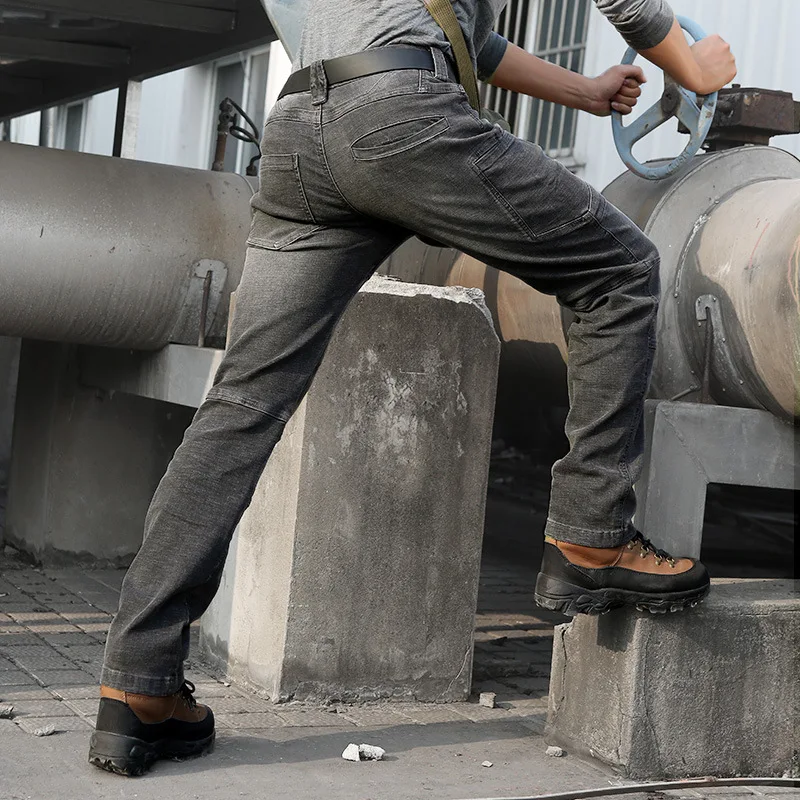Mens Loose Straight High Elastic Tactical Demin Pants Outdoor Climbing Sports Training Multi-pocket Breathable Military Trousers
Mens Loose Straight High Elastic Tactical Demin Pants Outdoor Climbing Sports Training Multi-pocket Breathable Military Trousers