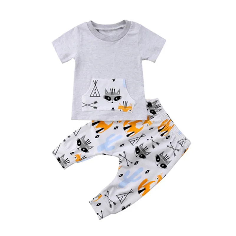 Newborn Kids Baby Boy Cartoon Outfit Clothes T-shirt Top+Pants/Trousers 2PCS Set Newborn Baby Boy Clothes Cotton O-neck
Newborn Kids Baby Boy Cartoon Outfit Clothes T-shirt Top+Pants/Trousers 2PCS Set Newborn Baby Boy Clothes Cotton O-neck