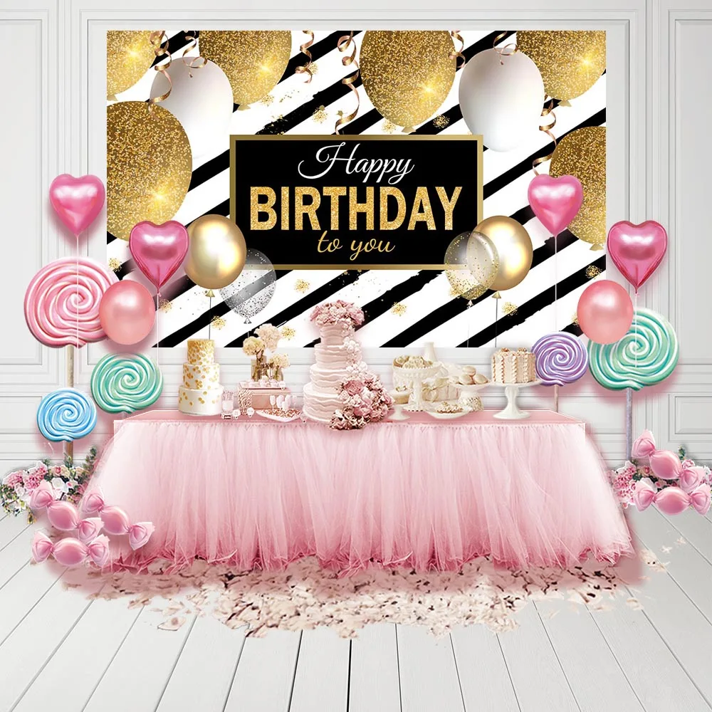 MEHOFOTO Baby 1st Birthday Golden Balloons Cake Party Photography Background Customized Photographic Backdrops for Photo Studio
MEHOFOTO Baby 1st Birthday Golden Balloons Cake Party Photography Background Customized Photographic Backdrops for Photo Studio