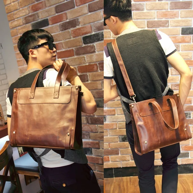 New Fashion High Quality Crazy Horse Leather Messenger Handbag Fashion Men Business Shoulder Portable Briefcase Laptop iPad Bag
New Fashion High Quality Crazy Horse Leather Messenger Handbag Fashion Men Business Shoulder Portable Briefcase Laptop iPad Bag