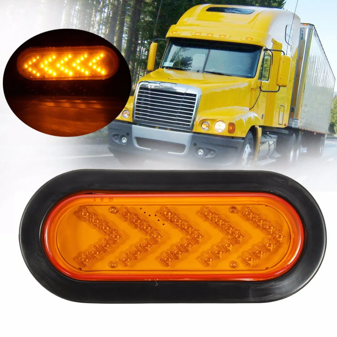 12V 35LED 6 inch Truck Trailer Oval Arrow Turn Signal Light Stop Tail Lamp Amber
12V 35LED 6 inch Truck Trailer Oval Arrow Turn Signal Light Stop Tail Lamp Amber