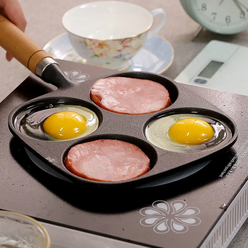 Healthy pure cast iron breakfast fried egg omelet pan no coating non-stick special egg dumpling hamburger pot wood handle
Healthy pure cast iron breakfast fried egg omelet pan no coating non-stick special egg dumpling hamburger pot wood handle