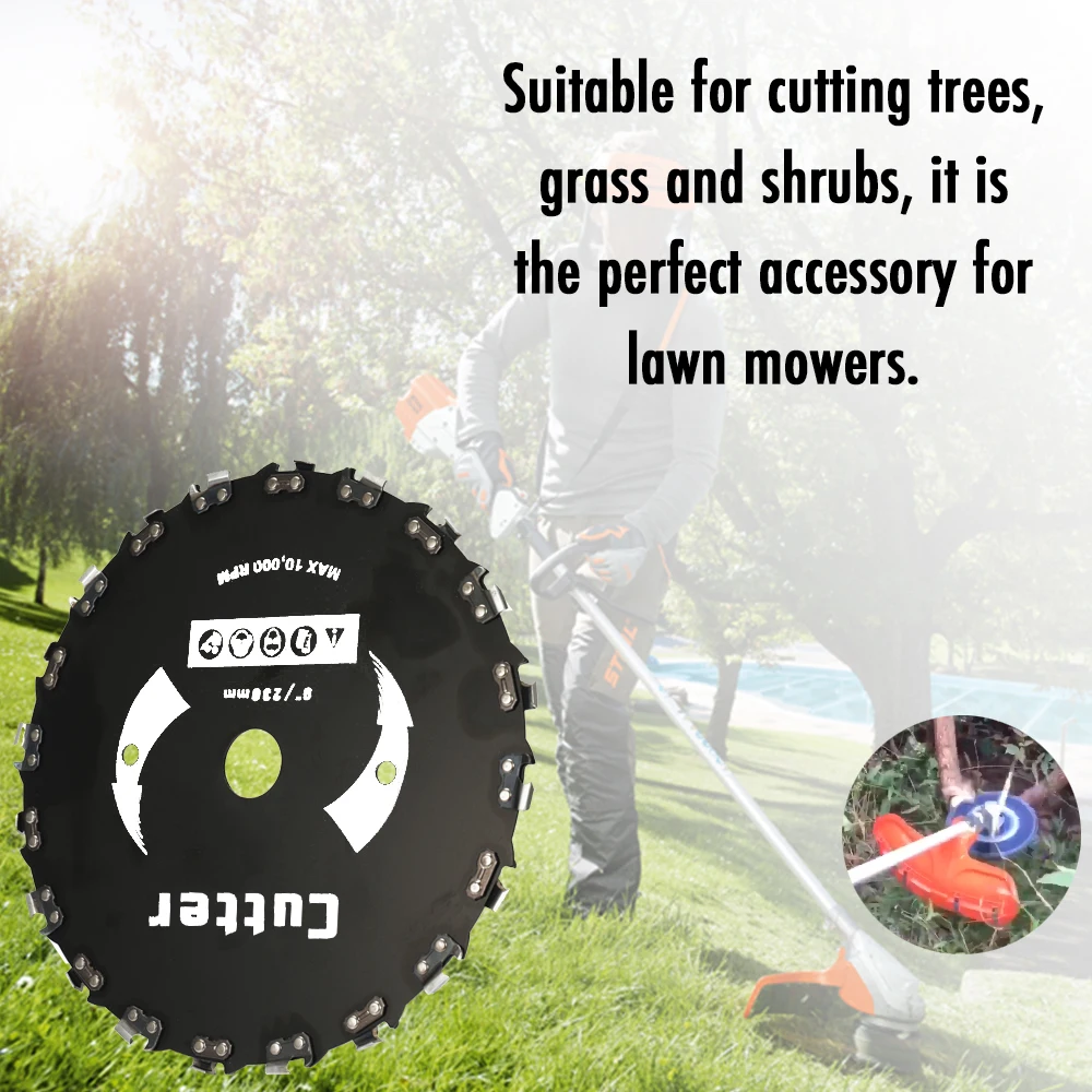 9" 230mm 20 Teeth Lawn Mower Circular Saw Blade Electric Weeder Accessories Cutter Right Angle Chain Saw Woodworking Power Tools
9" 230mm 20 Teeth Lawn Mower Circular Saw Blade Electric Weeder Accessories Cutter Right Angle Chain Saw Woodworking Power Tools
