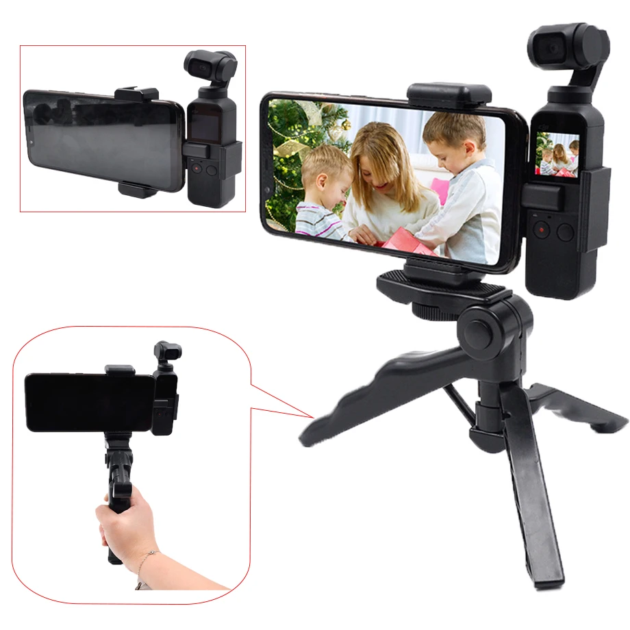 Держатель для телефона DJI OSMO Pocket, крепление для камеры со штативом, расширительные аксессуары
Держатель для телефона DJI OSMO Pocket, крепление для камеры со штативом, расширительные аксессуары