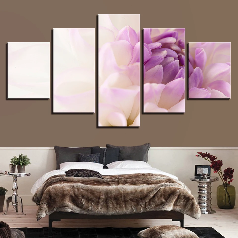 5 Piece Beautiful White Purple Flowers Poster Modern Home Wall Decor Canvas Picture Art Print Painting On Canvas For Living Room
5 Piece Beautiful White Purple Flowers Poster Modern Home Wall Decor Canvas Picture Art Print Painting On Canvas For Living Room