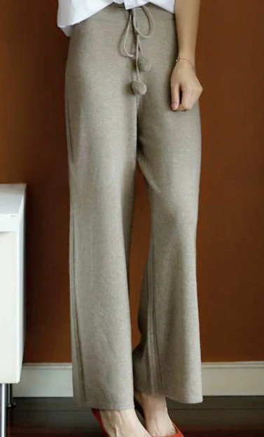 New Arrivals Soft Waxy Comfortable Cashmere Camel Pants Female Pure Knitted Wide Leg Pants Casual Loose Knitted Women Pants
New Arrivals Soft Waxy Comfortable Cashmere Camel Pants Female Pure Knitted Wide Leg Pants Casual Loose Knitted Women Pants