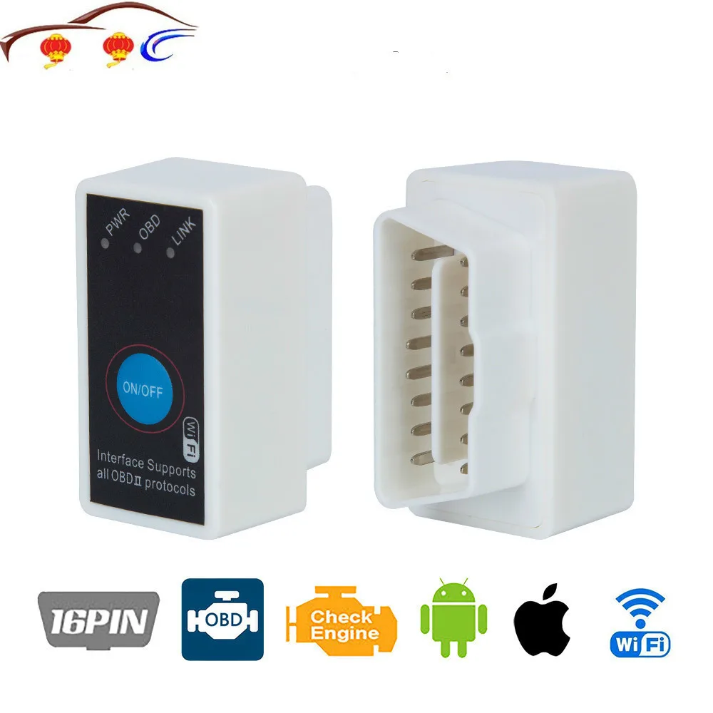 Super MINI ELM327 WIFI ON/OFF Switch V2.1 ELM327 WIFI OBD2/OBDII ELM 327 CAN-BUS Diagnostic Tool
Super MINI ELM327 WIFI ON/OFF Switch V2.1 ELM327 WIFI OBD2/OBDII ELM 327 CAN-BUS Diagnostic Tool