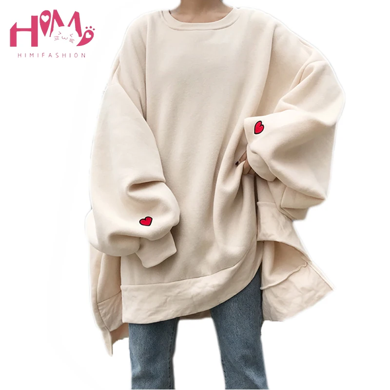 Japanese Harajuku Oversize Winter Fleece Women Hoodies Korean Heart Embroidery Loose Casual Long Sleeve Plus Size Sweatshirts
Japanese Harajuku Oversize Winter Fleece Women Hoodies Korean Heart Embroidery Loose Casual Long Sleeve Plus Size Sweatshirts