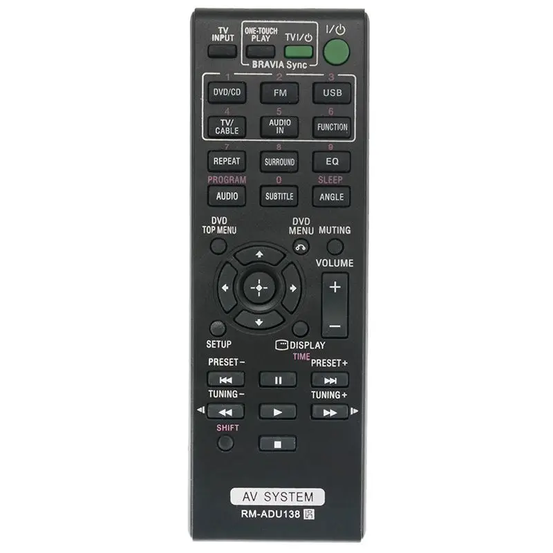 RM-ADU138 заменить пульт дистанционного управления Управление подходит для Sony AV Системы DAV-TZ145 HBD-TZ140 HBD-TZ145
RM-ADU138 заменить пульт дистанционного управления Управление подходит для Sony AV Системы DAV-TZ145 HBD-TZ140 HBD-TZ145