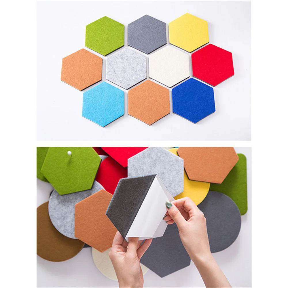 Cork wall Hexagon Pad Cork Board/Pin Board 9-Pack Colorful Wall Tiles Memo Felt Board For Wall Stickers Home Decors
Cork wall Hexagon Pad Cork Board/Pin Board 9-Pack Colorful Wall Tiles Memo Felt Board For Wall Stickers Home Decors