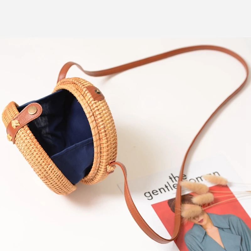 Women Vintage Round Rattan Straw Sling Bag Handmade Bag #Hollow Out
Women Vintage Round Rattan Straw Sling Bag Handmade Bag #Hollow Out