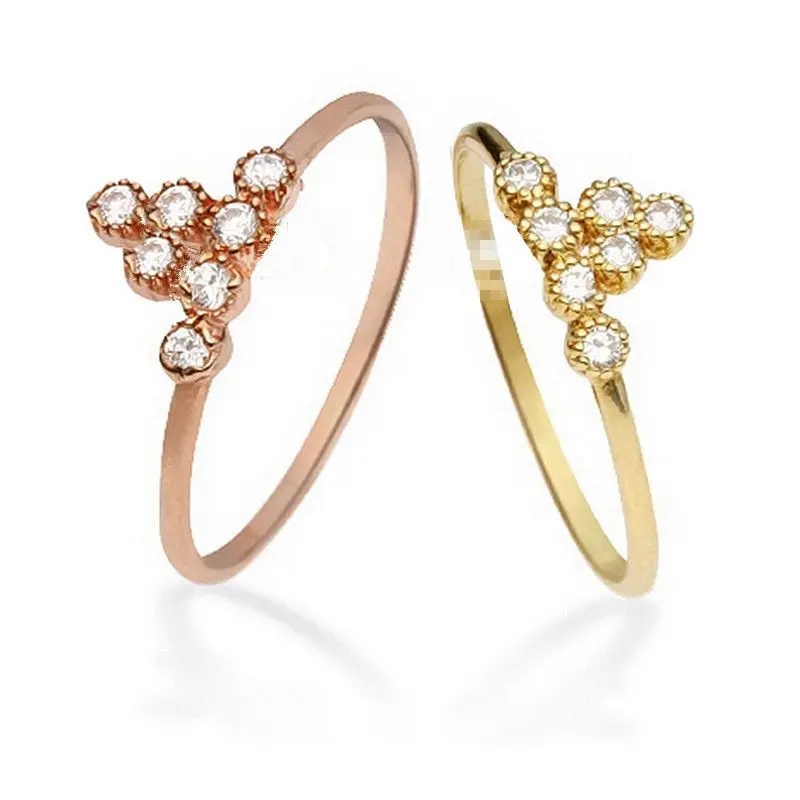 Solid 14k Rose Gold Solid 14k Yellow Gold Natural Diamonds Ring Engagement Wedding Band Women Fine Jewelry Trendy R14K Y14K
Solid 14k Rose Gold Solid 14k Yellow Gold Natural Diamonds Ring Engagement Wedding Band Women Fine Jewelry Trendy R14K Y14K