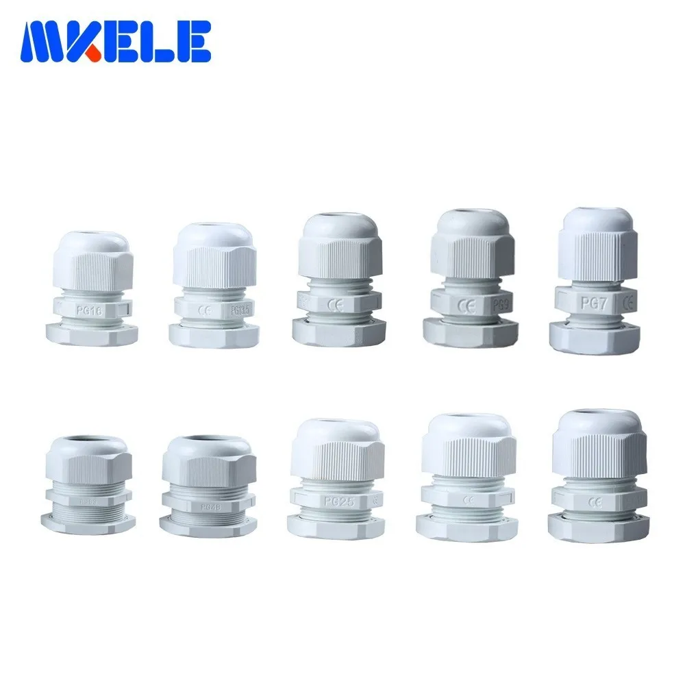 10pcs PG7 Cable Gland PG16 PG9 PG11 White Plastic Nylon Waterproof Cable Glands Joints IP68 Cable Connector PG13.5 PG21 PG48
10pcs PG7 Cable Gland PG16 PG9 PG11 White Plastic Nylon Waterproof Cable Glands Joints IP68 Cable Connector PG13.5 PG21 PG48