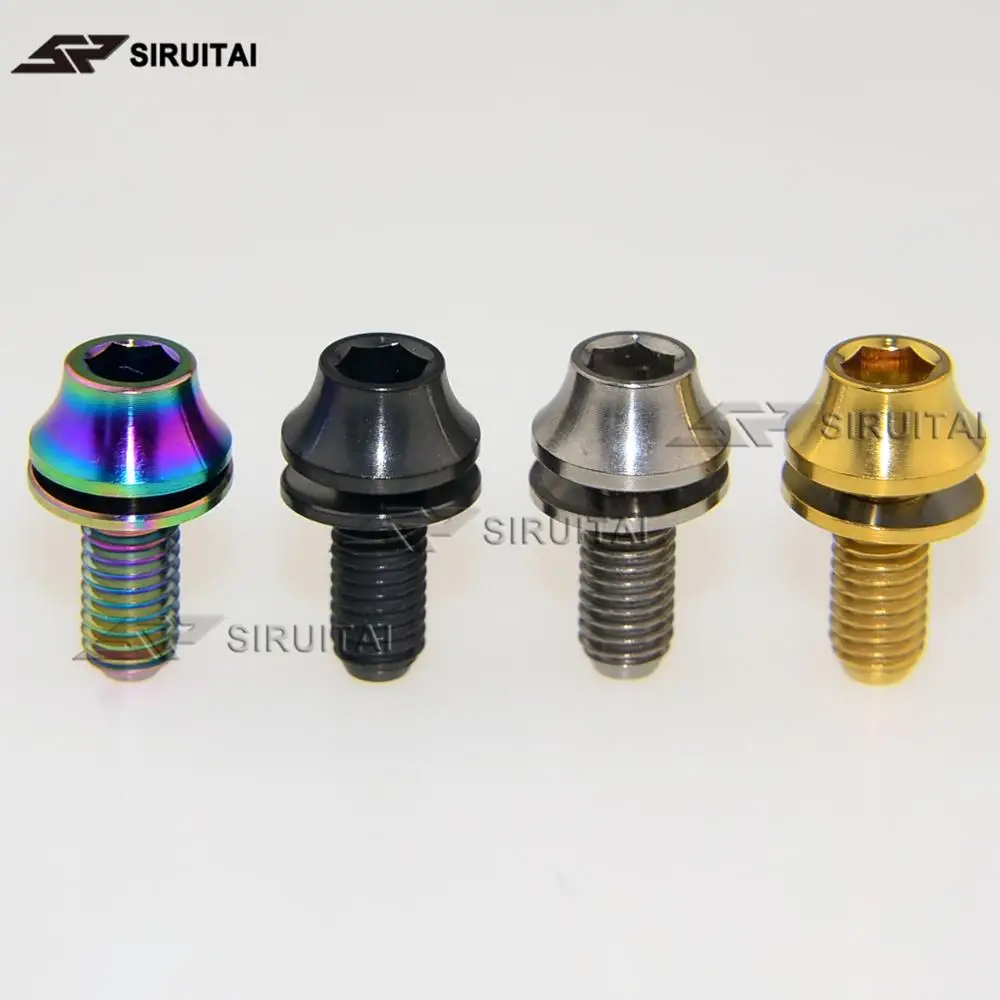 Titanium bolt M5x12mm not shedding gasket, bicycle kettle rack screw, package 4pcs
Titanium bolt M5x12mm not shedding gasket, bicycle kettle rack screw, package 4pcs