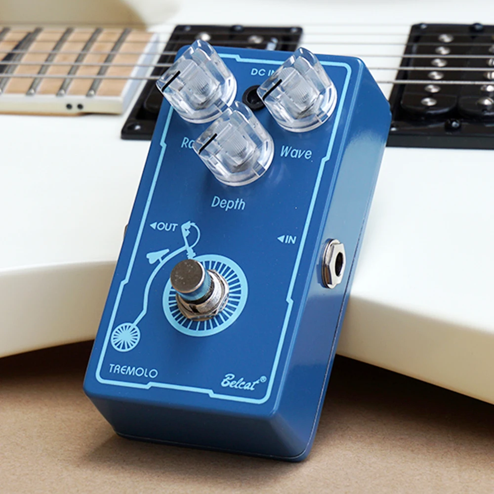 Belcat TREMOLO Guitar Effect Pedal Effects Stompbox for Electric Guitar True bypass with Rate Wave Depth Control
Belcat TREMOLO Guitar Effect Pedal Effects Stompbox for Electric Guitar True bypass with Rate Wave Depth Control