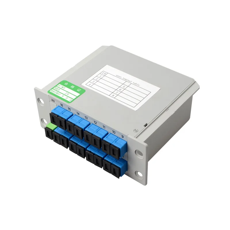 6PCS/lot Fiber Optical PLC Splitter Cassette box type 1 : 16 1x 16 Fiber Opitc Splitter SC FC UPC APC Connector Free Shipping
6PCS/lot Fiber Optical PLC Splitter Cassette box type 1 : 16 1x 16 Fiber Opitc Splitter SC FC UPC APC Connector Free Shipping