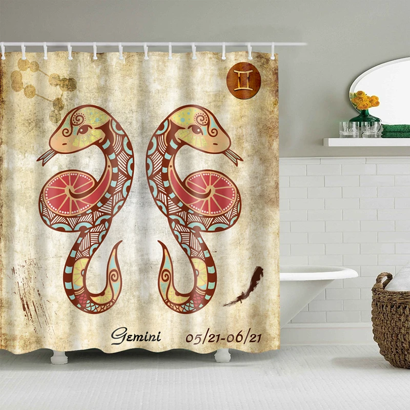 Twelve Constellations Waterproof Shower Curtain Eco-friendly Polyester High Quality Washable Bath Shower Curtain 16
Twelve Constellations Waterproof Shower Curtain Eco-friendly Polyester High Quality Washable Bath Shower Curtain 16