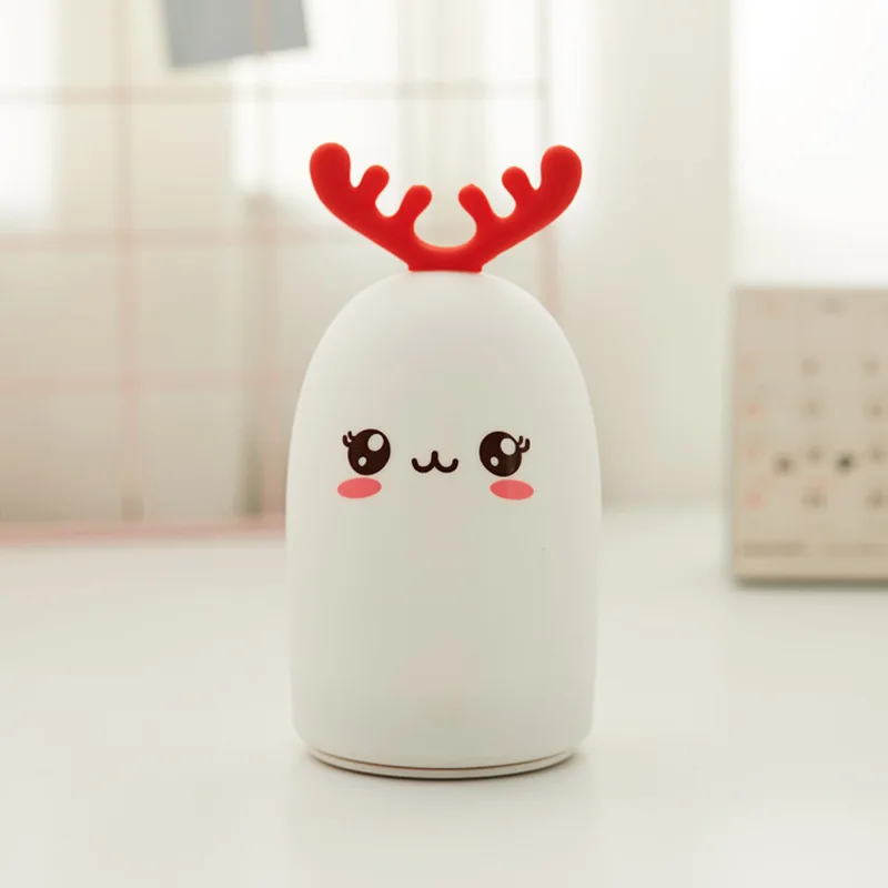 Cartoon Deer Led Night Light Touch Sensor Table Lamp Usb Silicone Bedside Lamp Atmosphere Lights
Cartoon Deer Led Night Light Touch Sensor Table Lamp Usb Silicone Bedside Lamp Atmosphere Lights