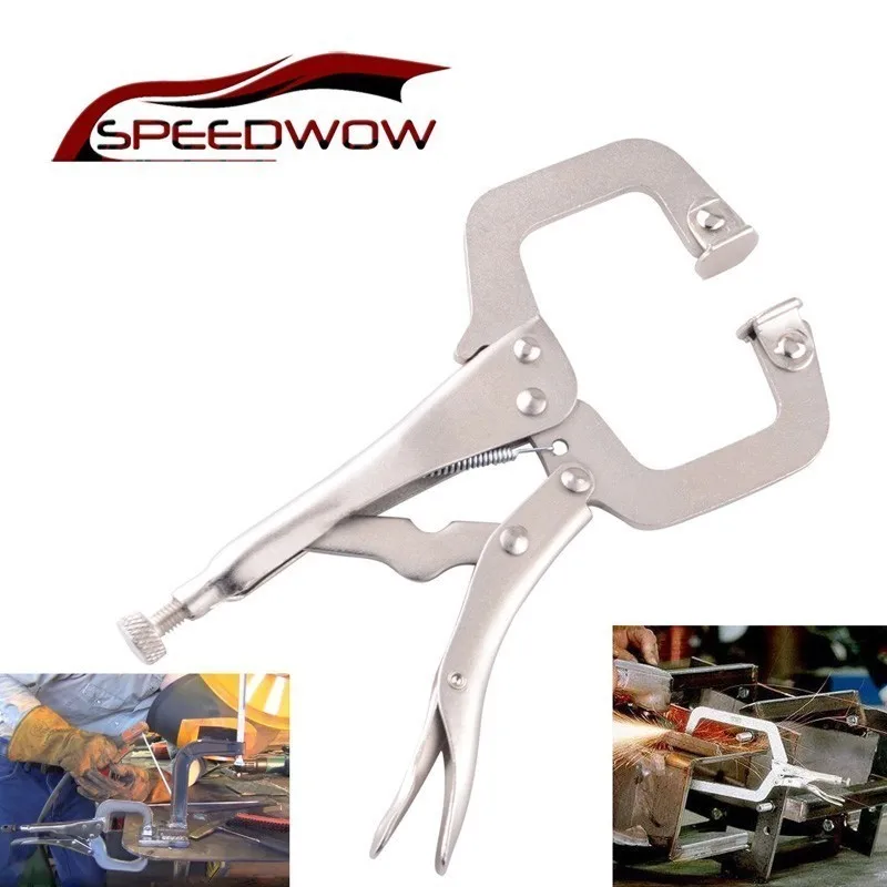 SPEEDWOW 6 Inch C-Clamp Vise Grip Locking Plier Wrench Quick Pliers Pincers Welding Metal Steel Locking Wooden Tenon Locator
SPEEDWOW 6 Inch C-Clamp Vise Grip Locking Plier Wrench Quick Pliers Pincers Welding Metal Steel Locking Wooden Tenon Locator
