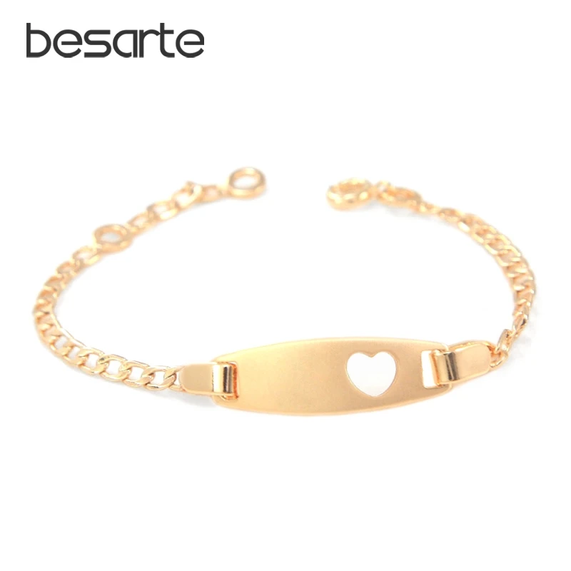 17cm Heart Baby Bracelets Gold Chain Bangles Bracelet Bebe Pulseira Pulsera Bracelete Bracciali Ninas Girls Boy Jewelry B0228
17cm Heart Baby Bracelets Gold Chain Bangles Bracelet Bebe Pulseira Pulsera Bracelete Bracciali Ninas Girls Boy Jewelry B0228