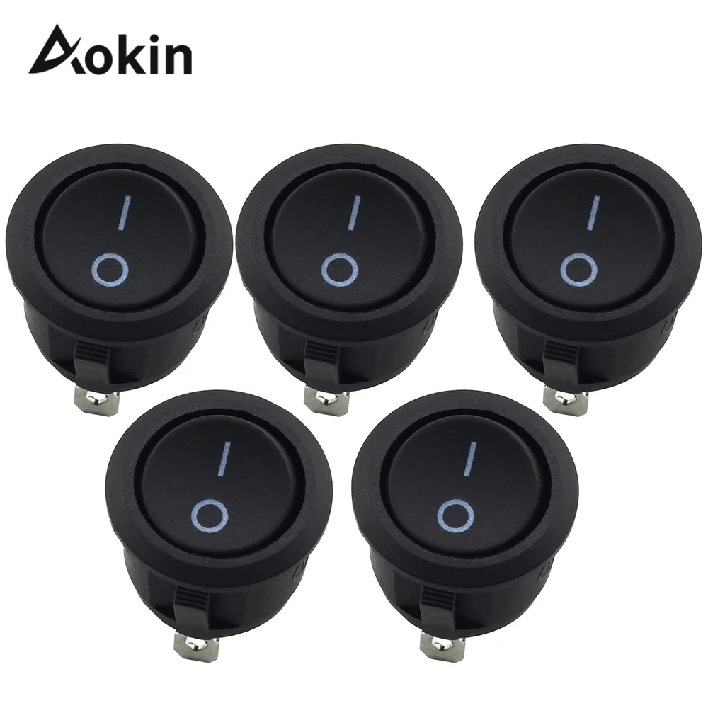 10pcs Small Round Black 2-pin 2-files 3a/250v 6a/125v Rocker Switch Seesaw Power Switch
10pcs Small Round Black 2-pin 2-files 3a/250v 6a/125v Rocker Switch Seesaw Power Switch