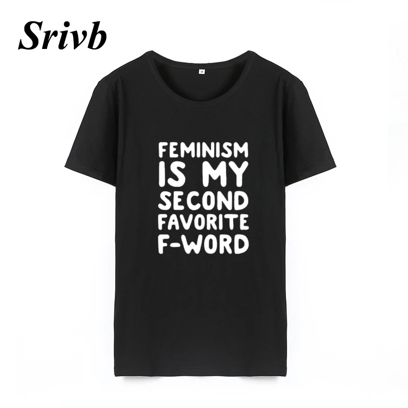 Женская уличная футболка в стиле Харадзюку Srivb Feminism Is My Korean летняя хлопковая хип