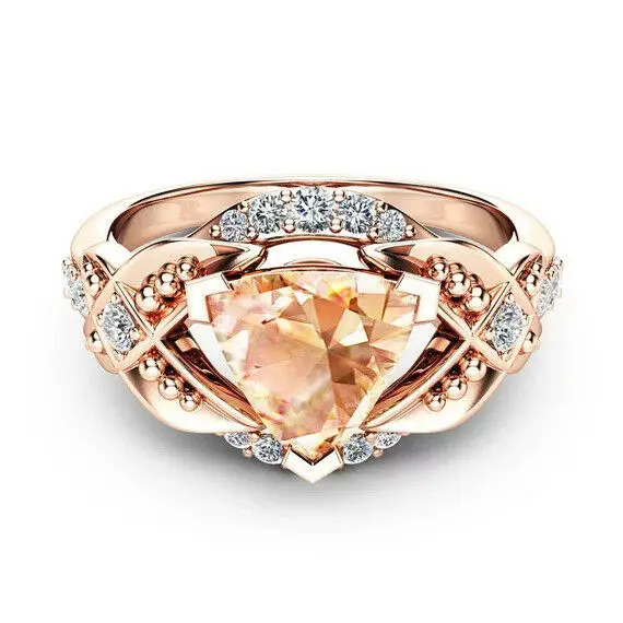 Women Fashion Champagne zircon Ring Cut Wedding Ring Size 6-10 For Women Triangle Ring Finger Famous Original Jewelry Fine Gift
Women Fashion Champagne zircon Ring Cut Wedding Ring Size 6-10 For Women Triangle Ring Finger Famous Original Jewelry Fine Gift