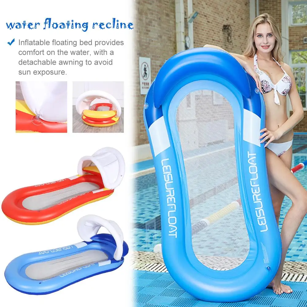 Inflatable Awning Floating Bed PVC Folding Chair Outdoor Waterproof Hammock 2020 New Mesh Lazy Floating Bed Swimming Pool Mat
Inflatable Awning Floating Bed PVC Folding Chair Outdoor Waterproof Hammock 2020 New Mesh Lazy Floating Bed Swimming Pool Mat