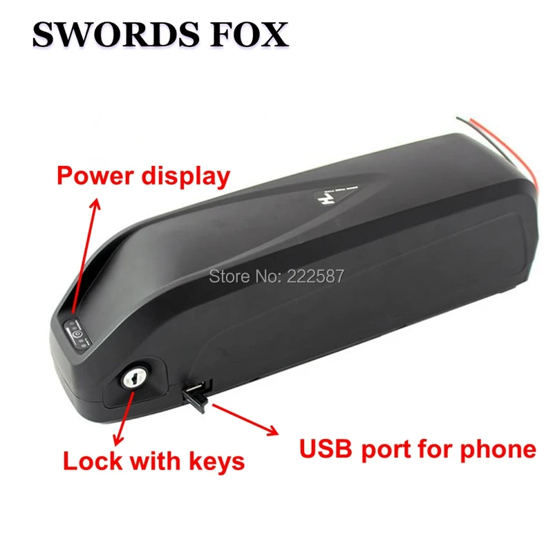 SWORDS FOX Hailong 36V 17.5Ah 18AH Electric Bike battery water kettle e bike battery 18650 cell lithium battey pack
SWORDS FOX Hailong 36V 17.5Ah 18AH Electric Bike battery water kettle e bike battery 18650 cell lithium battey pack
