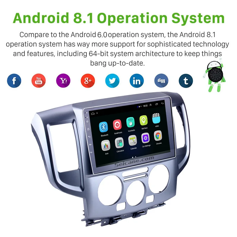 Seicane 9 Inch 2Din Android 12 Head Unit Car Radio Stereo WiFi GPS Multimedia Player For NISSAN NV200 2009 2010 2011 2012-2016
Seicane 9 Inch 2Din Android 12 Head Unit Car Radio Stereo WiFi GPS Multimedia Player For NISSAN NV200 2009 2010 2011 2012-2016